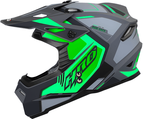 CASCO HRO-MX03 PROOP GRIS MATE/VERDE