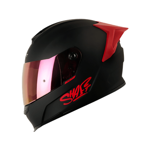 CASCO SH-502 SP SOLID NEGRO MATE/ROJO