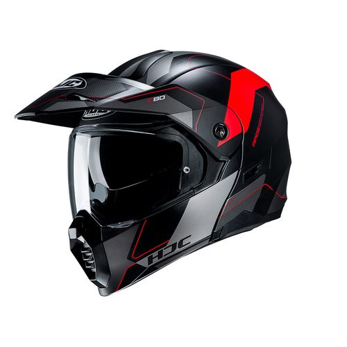 HJC C80 ROX NEGRO/ROJO/GRIS