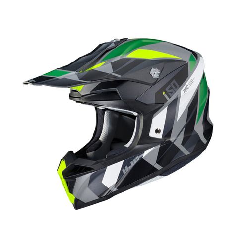 HJC I50 VANISH NEGRO/AMARILLO/VERDE